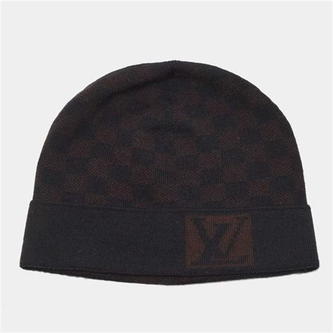 louis vuitton beanie brown